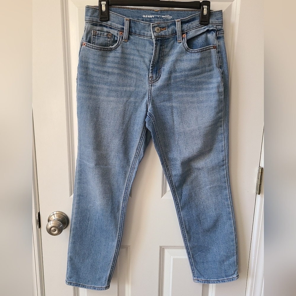 Old Navy 2 Mid Rise Boyfriend Built In Warmth Jeans